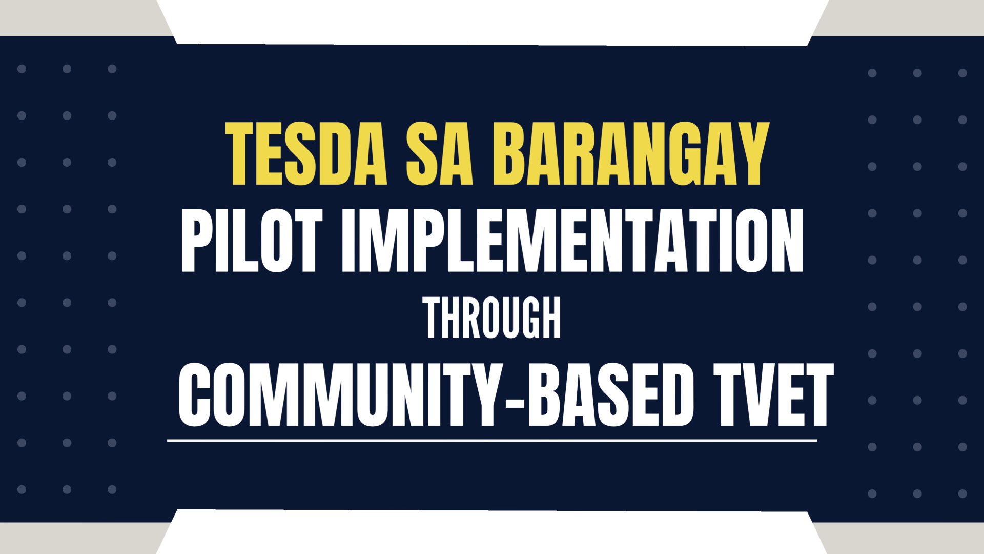 TESDA Event Overview